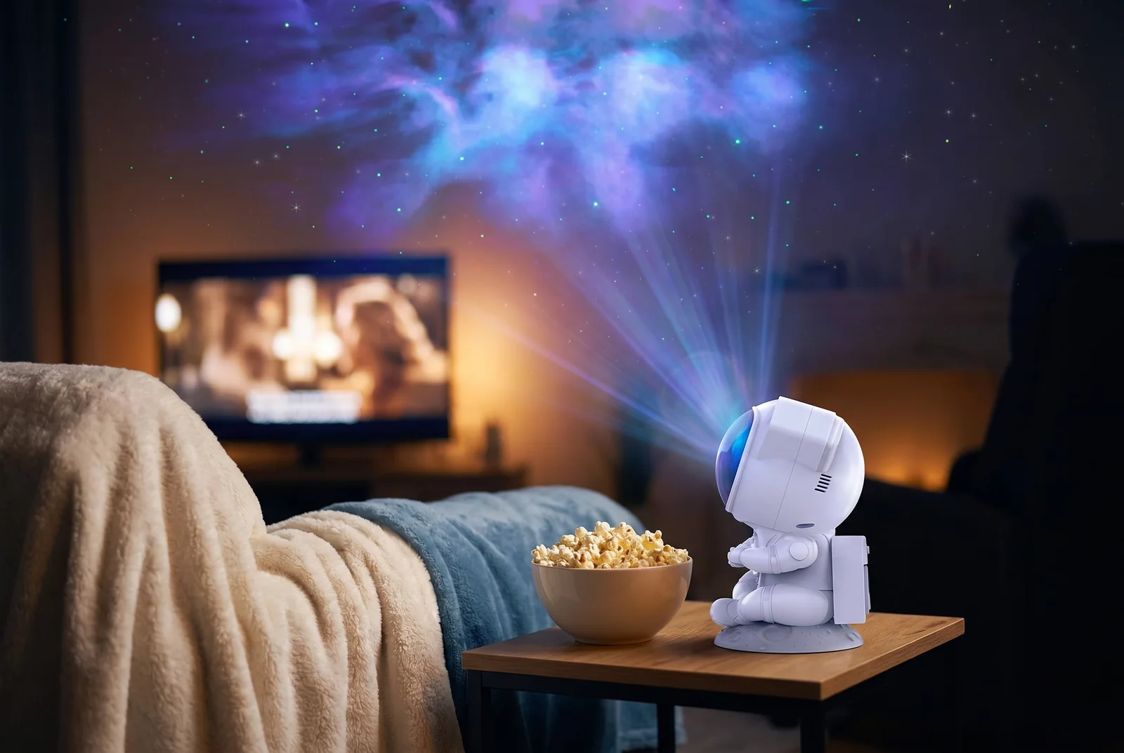 Astronaut Galaxy Projector — Movie night